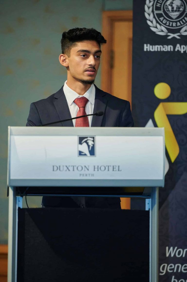 Student Bilal Ghufran th Year 12 Muslim Achievement Award recipient 2021 at Perth scaled