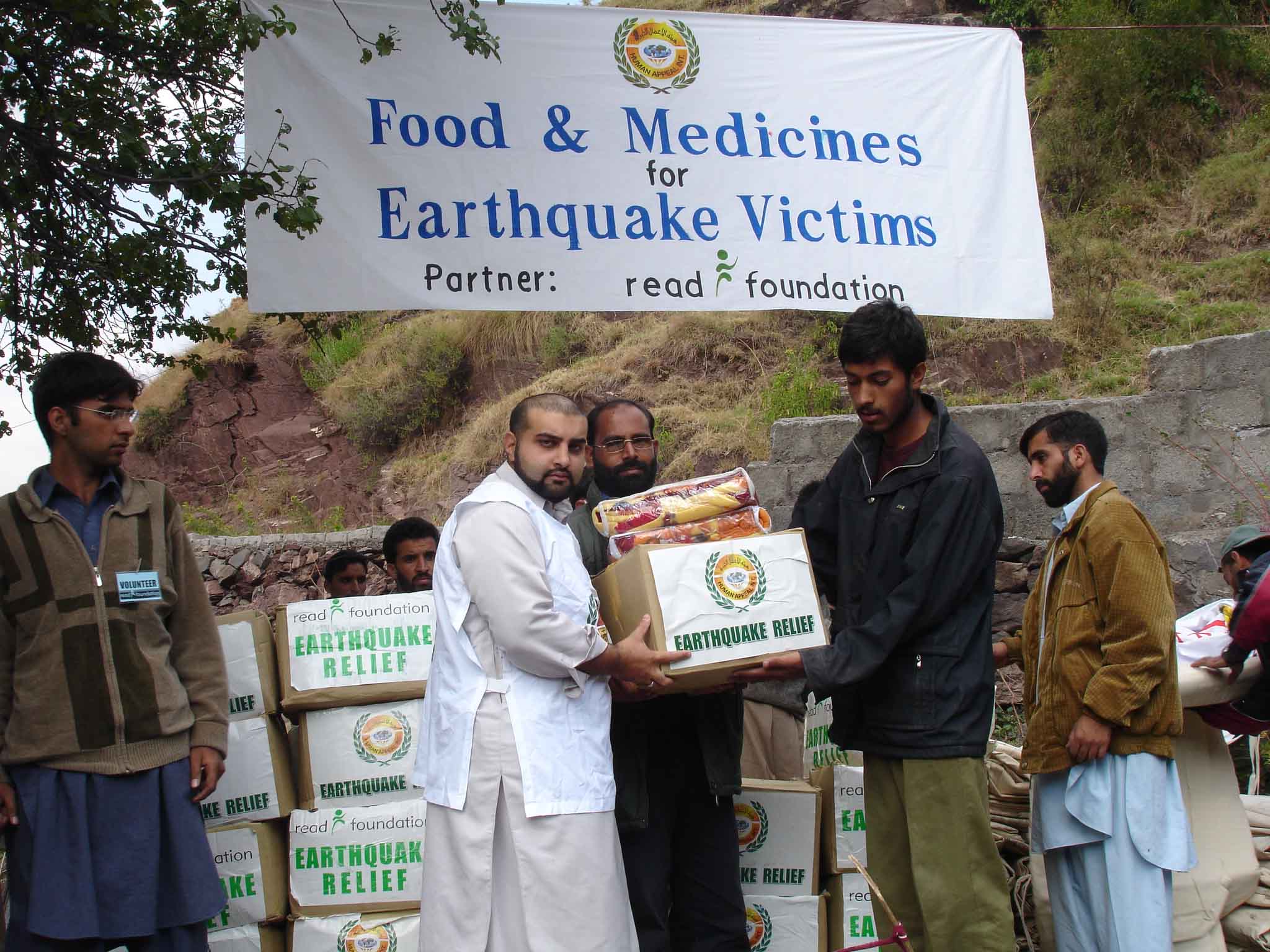 Humanitarian aid delivery following a major natural disaster