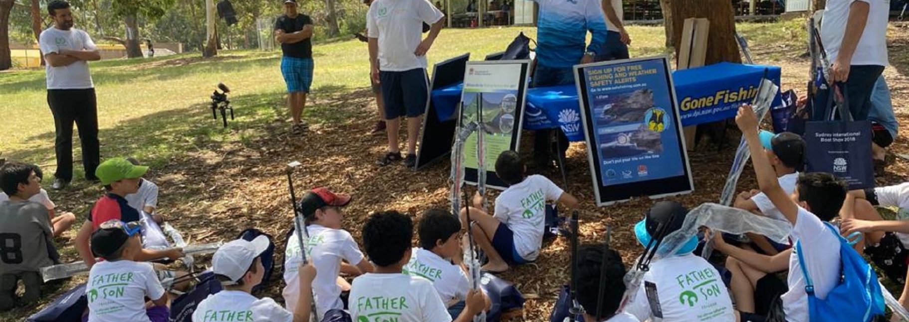 Fathers and Sons completely hooked on the fishing experience