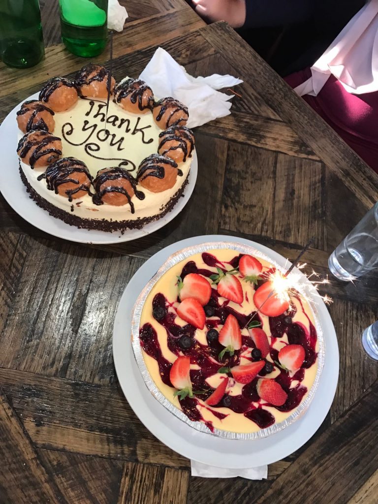 Thankyou dessert