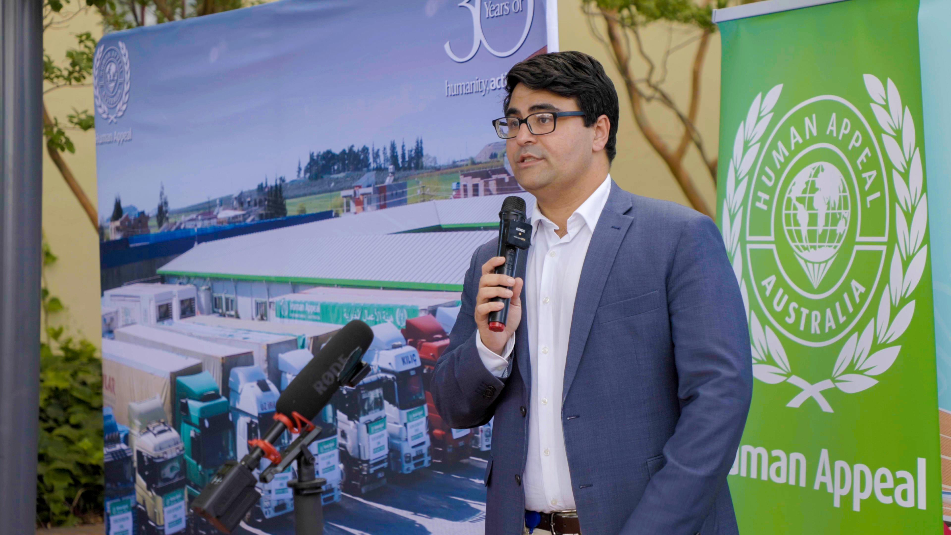 Canterbury Hospital GM Mr Michael Morris Speaking At Human Appeal Australia & Sydney Muslim Cyclists Fundraising For Canterbury Hospital Event 2022