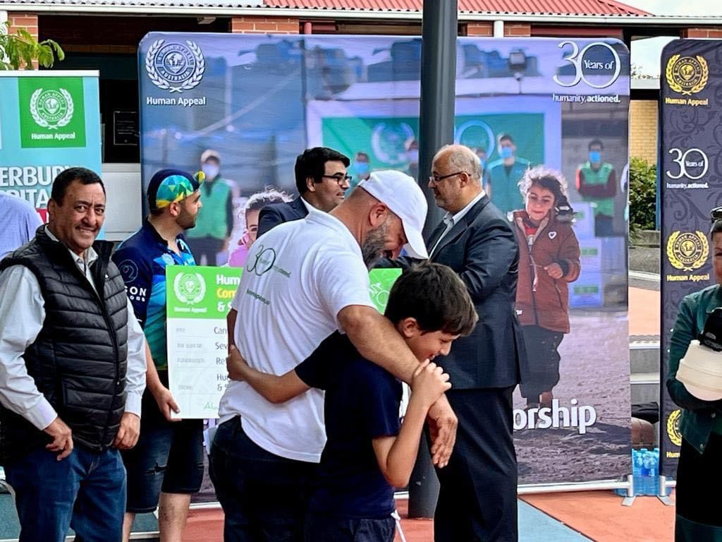 Clr Khodr Saleh; HAA’s Director Bashar Al Jamal, Head Of Community Care Amin El Bureeny; SMC President Dr Tarek Sari; CH General Manager Michael Morris