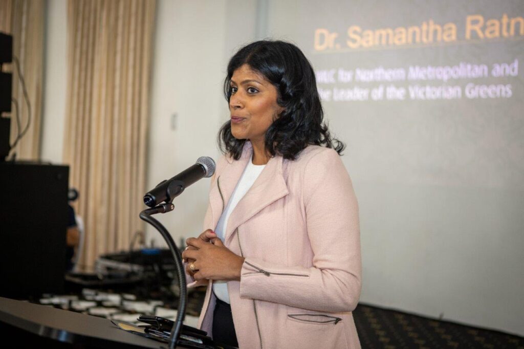 Dr. Samantha Ratnam MLC And The Leader Of The Victorian Greens At HAA Year 12 Muslim Achievement Awards 2023 In Melbourne