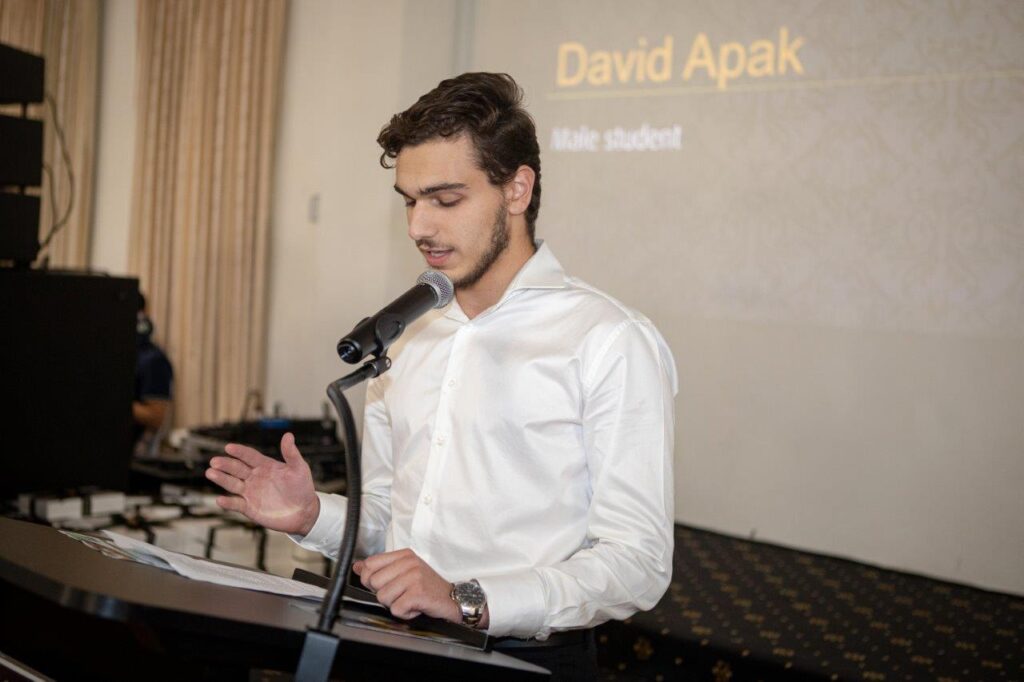 Student Speaker David Apak At HAA Year 12 Muslim Achievement Awards 2023 In Melbourne