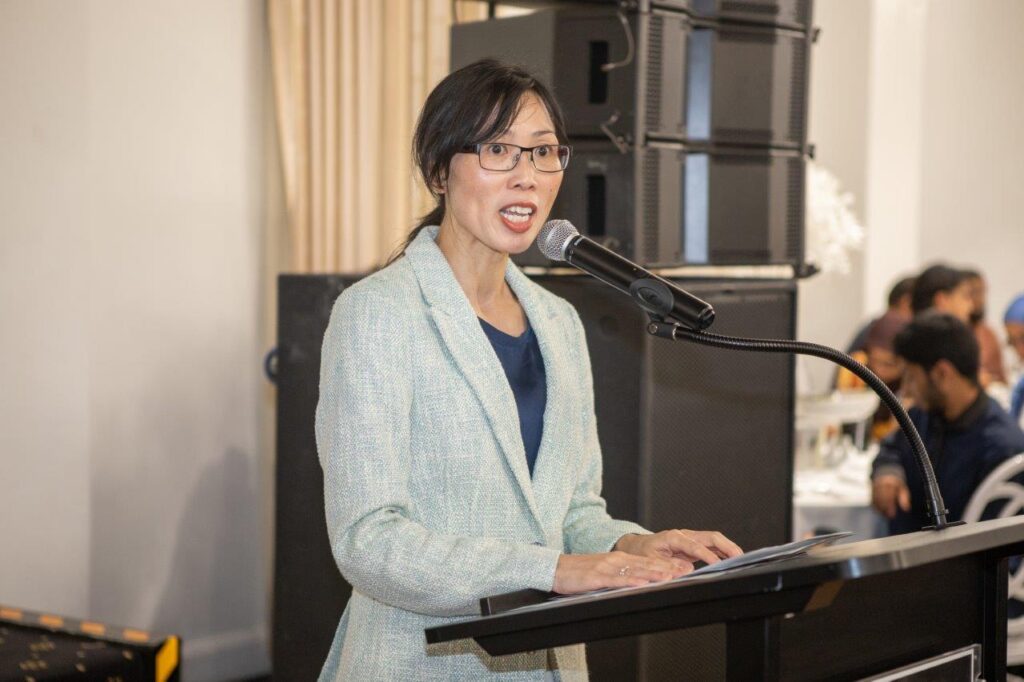 Vivienne Nguyen Chairperson Of Victorian Multicultural Commission At HAA Year 12 Muslim Achievement Awards 2023 In Melbourne